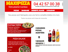 Tablet Screenshot of maxipizza.fr