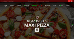 Desktop Screenshot of maxipizza.com.br