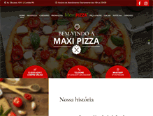 Tablet Screenshot of maxipizza.com.br